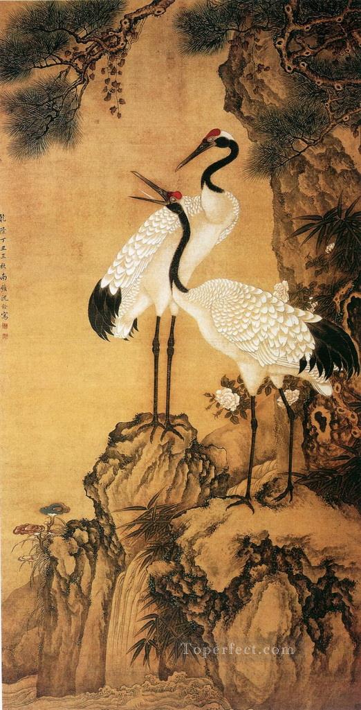 Shenquan cranes traditional China Oil Paintings